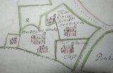 Detail of Balliol College map of Burrow Farm, Hambleden (1701)