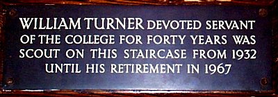 William Turner plaque